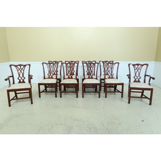 Henkel Harris Model 107 Mahogany Dining Room Chairs Set Of 10