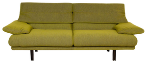 B&b Italia Alanda Fabric Three Seater Green Sofa by Paolo Piva for B&B Italia / C&B Italia