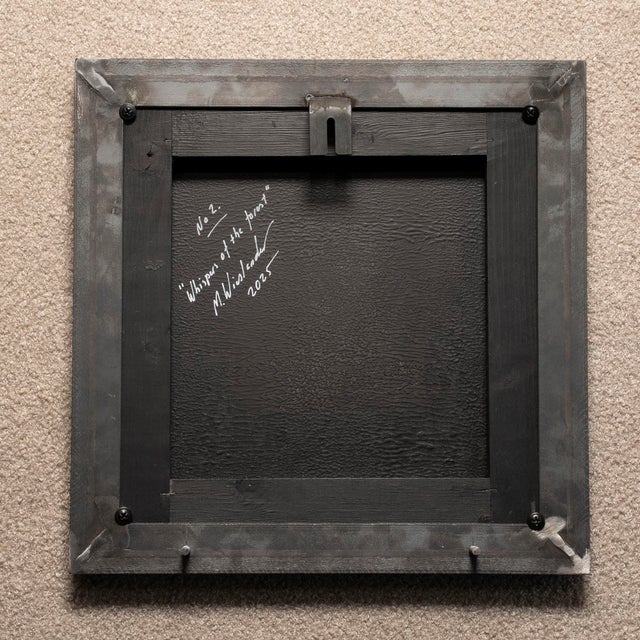 Mats Wieslander, Whispers of the Forest No 2, 2025, Acrylic and Ink on Oxidized Sheet Metal For Sale - Image 4 of 6