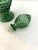 1970s Vintage Green Bubble Glass Decanter For Sale - Image 5 of 5