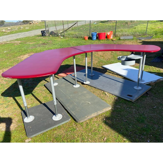 Herman Miller Vintage Herman Miller Office Boomerang Office Desk For Sale - Image 4 of 12