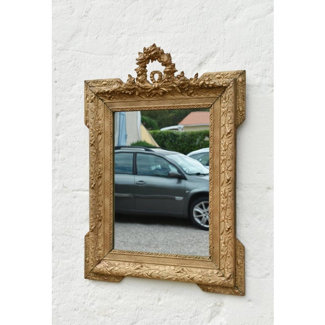 Antique Napoleon III Louis XV Revival French Giltwood Wall Mirror, 1870 For Sale - Image 3 of 15