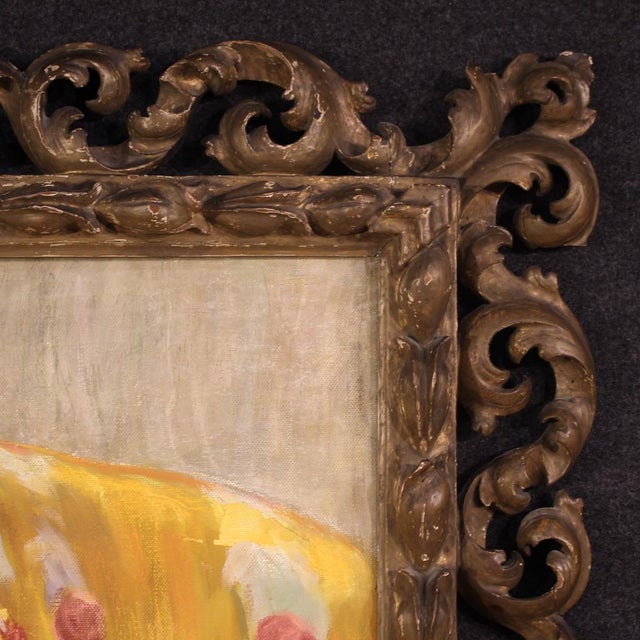 Aldo Mazza, Portrait of an Oriental Woman, 1912, Oil on Canvas For Sale - Image 7 of 15