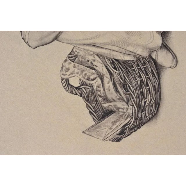 Walter Sauer, Seated Gypsy Woman, Signed Engraving For Sale - Image 5 of 7