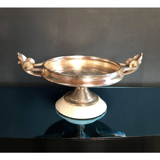 Silver Barbiedienne Tray in Silver For Sale - Image 8 of 9