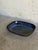 Einar Johansen Soholm Ceramic Serving Platter Deep Blue Triangle Pattern Denmark Mid-Century Modern 1960s For Sale - Image 9 of 10