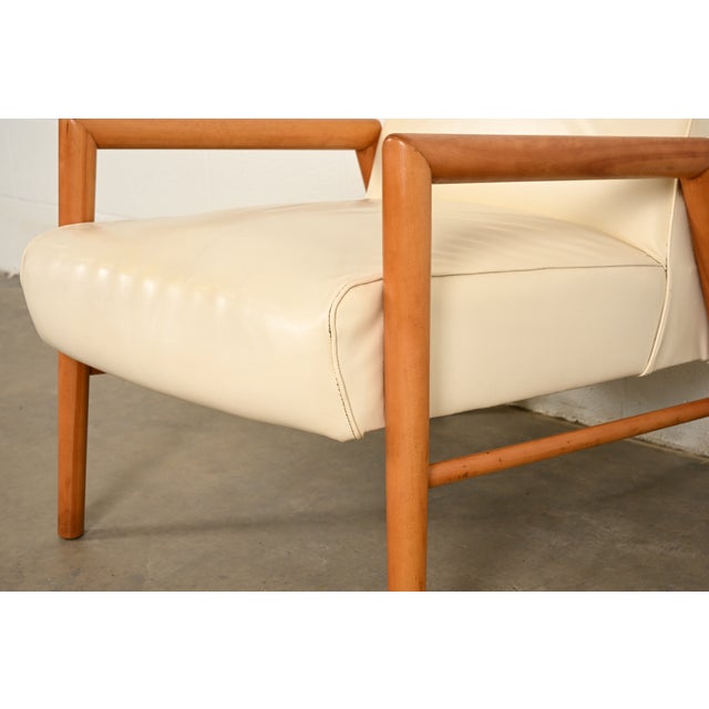 Leslie Diamond for Conant Ball Mid-Century Modern Sculpted Solid Birch Lounge Chair, 1950s For Sale - Image 10 of 14