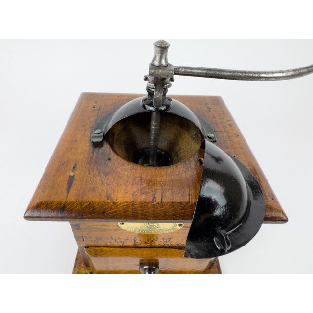 Vintage Peugeot Frères Wooden Manual Coffee Grinder For Sale - Image 16 of 17