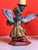 Wood Spanish Baroque Polychrome Angel Torchères on Gilt Pedestals, 1750, Set of 2 For Sale - Image 7 of 9