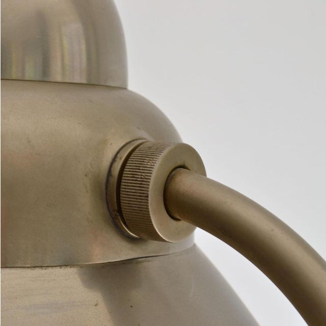Art Deco Floor Lamp with Adjustable Nickel Shade attributed to Gispen for Willem Hendrik Gispen, 1920s For Sale - Image 15 of 18