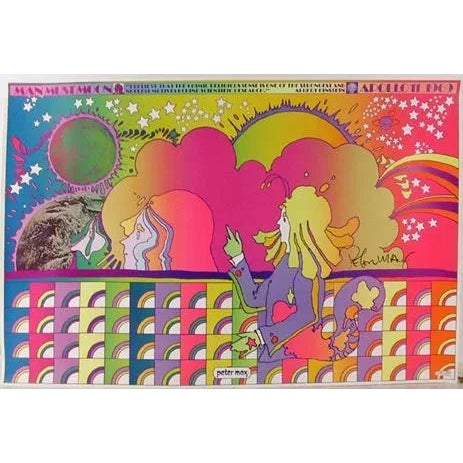 Pop Art Apollo Number 1 (Man Must Moon), Peter Max For Sale - Image 3 of 3