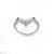Blue Flanked Diamonds & 1.46ct Blue Sapphire Chevron 'V' Ring Size 7 For Sale - Image 8 of 14