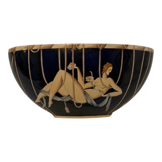"Leonia" Le Mie Donne Bowl Designed by the Renowned Italian Architect and Designer Gio Ponti for Richard Ginori. For Sale