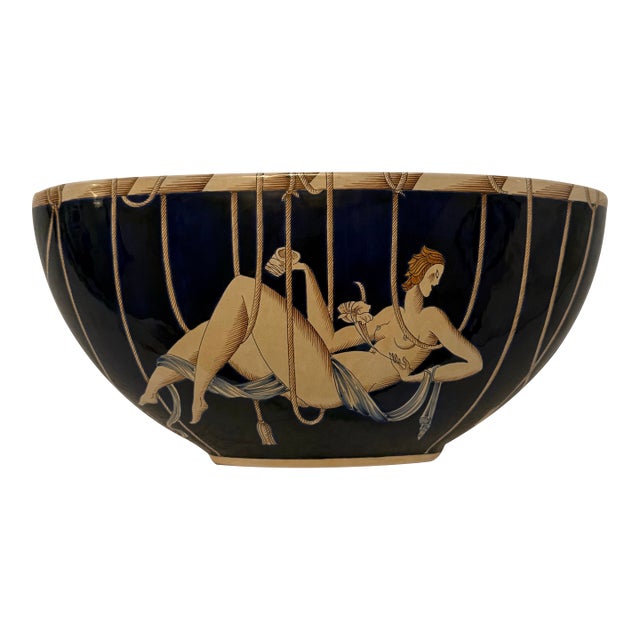 "Leonia" Le Mie Donne Bowl Designed by the Renowned Italian Architect and Designer Gio Ponti for Richard Ginori. For Sale