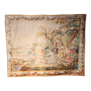 19th Century French Picnic Aubusson Tapestry