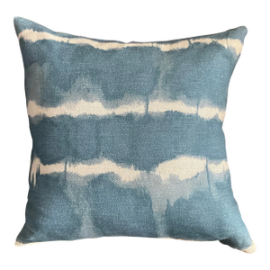 Ryan Studio Blue and White Waves Pillow
