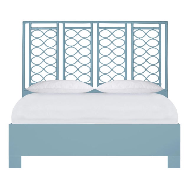 Infinity Standard Bed King, Pool Blue For Sale