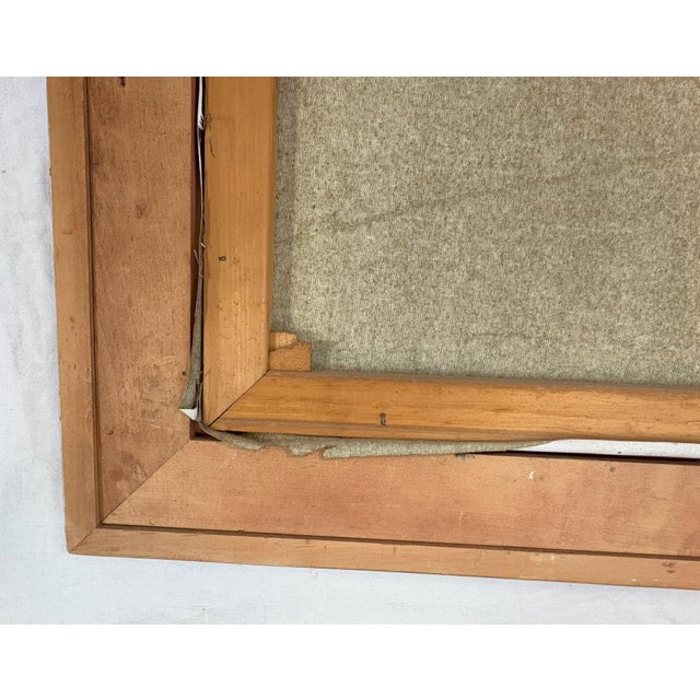 Large Vintage Signed and Framed Painting on Canvas of Venice Canal For Sale - Image 4 of 17