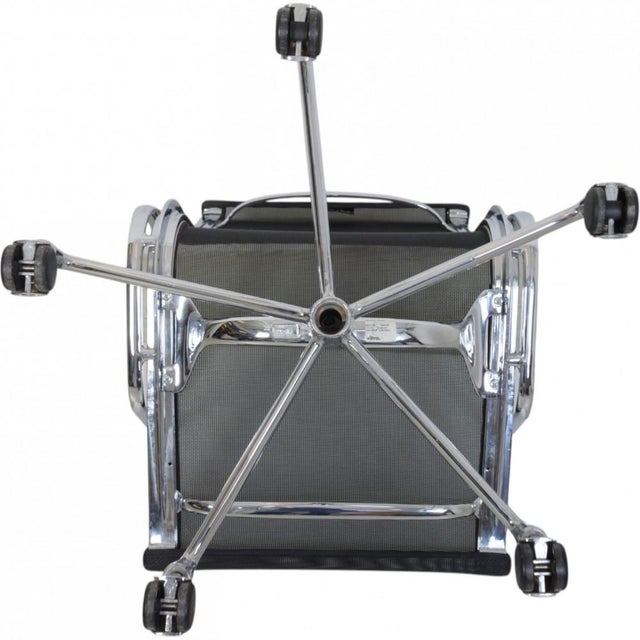 EA-117 Office Chair in Black Mesh by Charles Eames, 2000s For Sale - Image 13 of 16