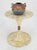 Late 20th Century Mother of Pearl Veneer Patch Work Tulip Shape side End Table Stand MINT For Sale - Image 5 of 7