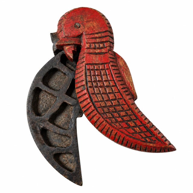 Far Pavilions Vintage Rustic Carved Spice Box For Sale - Image 4 of 4