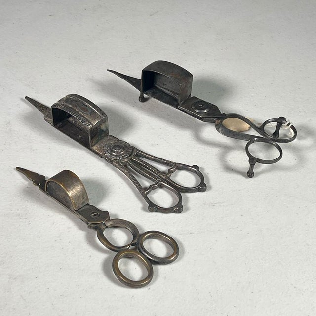 Collection of 19th Century Scissor Candle Snuffers—A Trio For Sale - Image 11 of 12