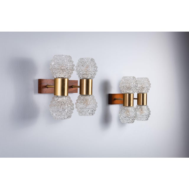 Swedish Wall Lamps in Teak, Set of 2 For Sale - Image 15 of 15