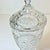 Glass Mid-Century Boho Chic Hollywood Regency Yugoslavia Crystal Urn With Raised Flora Design. For Sale - Image 7 of 13