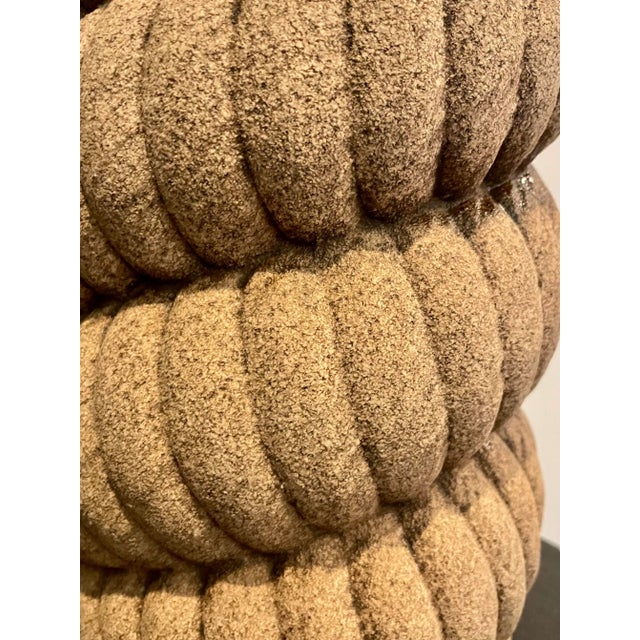 Haeger Vintage Heager Pottery Rope Table Lamp For Sale - Image 4 of 4