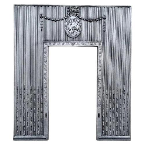 Antique Cast Iron Georgian Fireplace Insert For Sale - Image 17 of 17