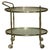 Art Deco Frosted Glass & Polished Brass Drinks Trolley, 1920s For Sale - Image 15 of 15