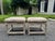 1970s Handsome Pair of Vintage Thayer Coggin for Milo Baughman Ottomans (With Label) For Sale - Image 5 of 11