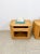 Mid 20th Century Pair of Blonde Ribbed Pencil Reed Rattan Nightstands Coastal Hollywood Regency For Sale - Image 10 of 11