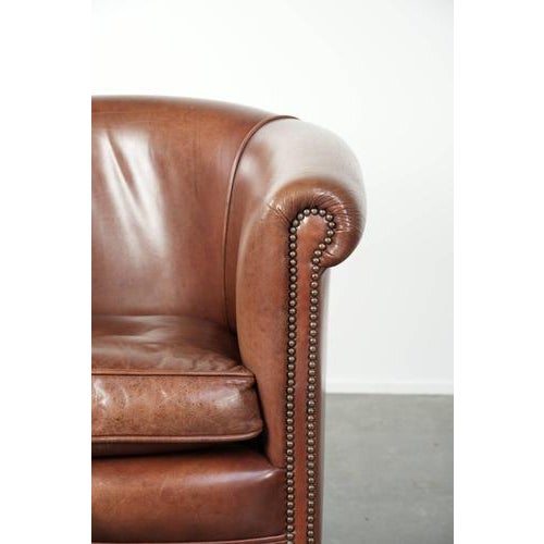Club Chair in Cowhide Leather For Sale - Image 9 of 13