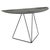 Black Stone Dark Brown Lama Semi-Ellipse 45120 Console Table in Steel by Disain1971 For Sale - Image 8 of 8