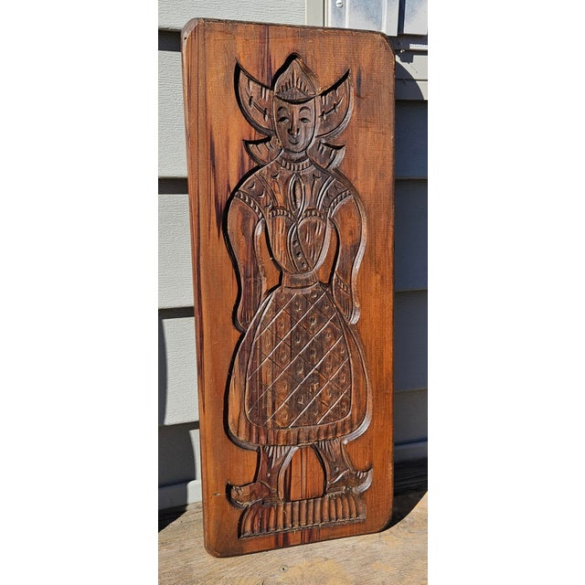 Traditional Speculaasplank Mold - Antique Dutch Hand-Carved Cookie Mold for Gingerbread/Speculaas For Sale - Image 3 of 10