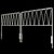 Pair of White Iron Twin Size Headboards For Sale - Image 4 of 11