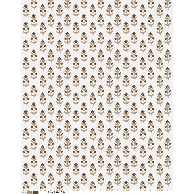 Not Yet Made - Made To Order Rug & Kilim's Block Print Flatweave Rug in Cream White with Floral Patterns - 9x12 For Sale - Image 5 of 5