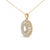 Haus of Brilliance 14K Yellow Gold Plated Sterling Silver 1 1/6 Cttw Diamond Sunburst Medallion Pendant Necklace For Sale - Image 4 of 4