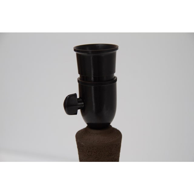 1960s Danish Modern Ceramic Table Lamp by Børge Christoffersen for Chris Haslev, 1960s For Sale - Image 5 of 18