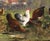 19th Century English Farmyard Oil Painting in Carved Gilt Frame Signed B. Ewald For Sale - Image 4 of 14