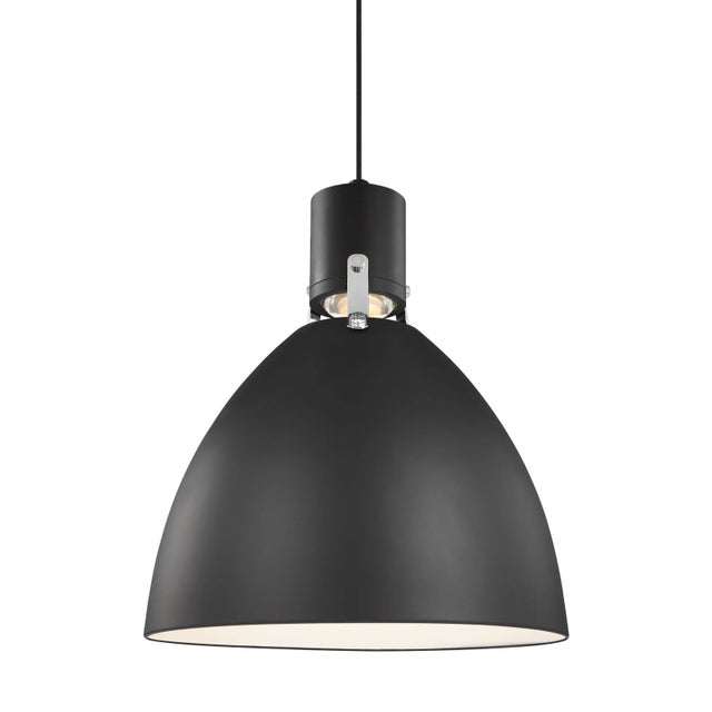 Sean Lavin by Visual Comfort Studio Brynne Small LED Pendant, Matte Black For Sale - Image 4 of 5