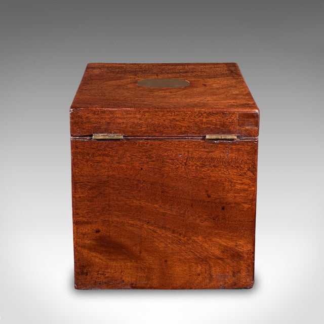 Early 19th Century Antique Four Decanter Storage Box, English, Bottle Case, Bramah Lock, Georgian For Sale - Image 5 of 11