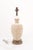 Pair of 1960s Italian Cream Bristolia Ceramic Relief Table Lamps For Sale - Image 4 of 11