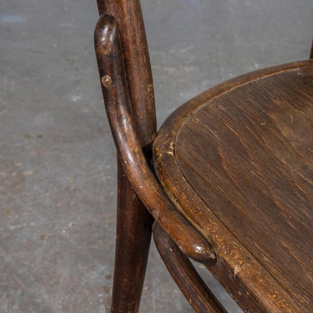 Wood Set of Rail Bentwood Chairs from Thonet, 1920s For Sale - Image 7 of 9