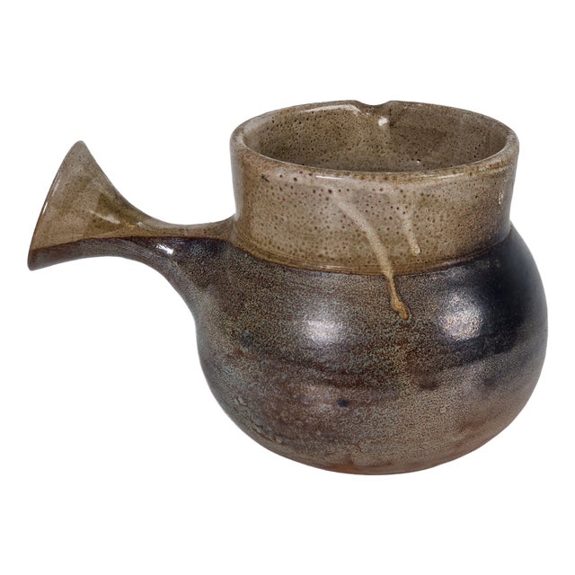Vintage Glazed Sandstone Jug by Roland Zobel for Atelier Les Cycladen, ​​France, 1970s For Sale