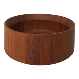 Dansk Designs Solid Teak Butcher Block Bowl Quistgaard For Sale