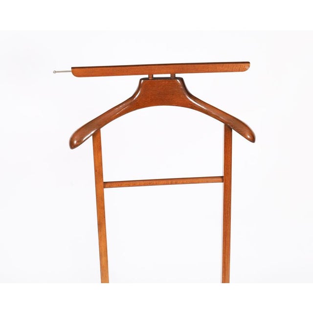 Vintage Edwardian Style Walnut Valet Clothes Stand For Sale - Image 4 of 10