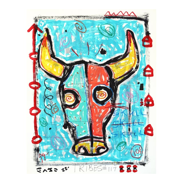 Rodeo Mirage - Abstract Color Drenched Western Inspired Artwork by Gary John For Sale