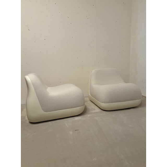 Vintage Jumbo Lounge Chairs by Lberto Rosselli for Saporiti, 1970, Set of 2 For Sale - Image 6 of 8